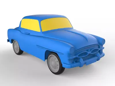 Toyota Crown 1955 Classic Car 3D print model