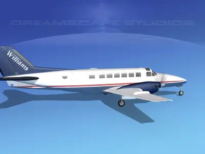 Beechcraft B99 Williams Charter 3D model