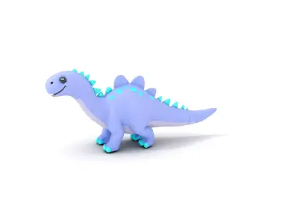 Playful Dinosaur Toy model pack Low-poly 3D model