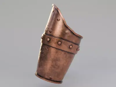 Roman Vambrace Manica Arm Guard Low-poly 3D model