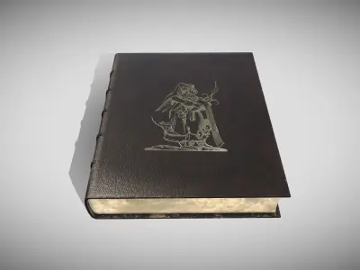 Fantasy Book Low-poly 3D model
