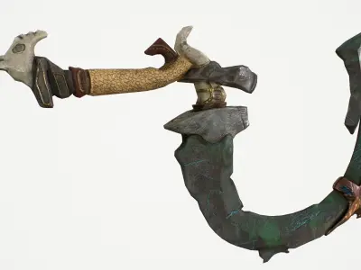 Stone Sword Low-poly 3D model purchase