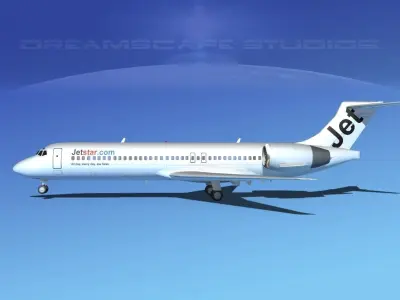 Boeing 717-200 Jet Star 1 3D model