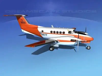 Beechcraft UC-12Q Huron V03 USN 3D model