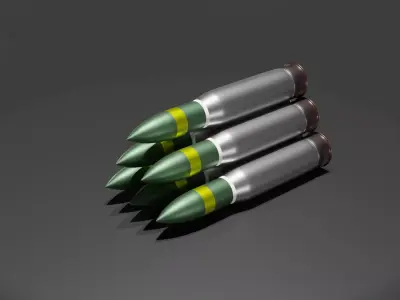 Shells for the tank M1147 Low-poly 3D model
