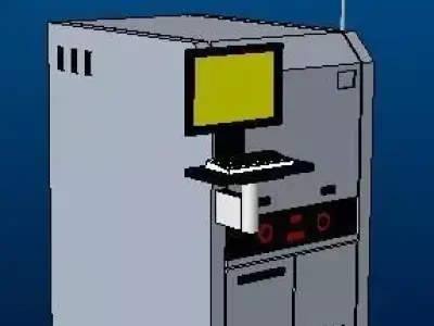 AOI inspection machine Free low-poly 3D model