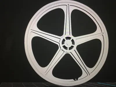 Wheel film 3D model