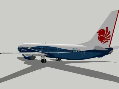 boeing 737-900 Lion Air Low-poly 3D model
