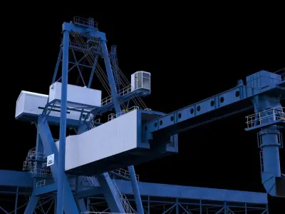 Ship loader for coal 3D model
