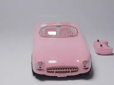 Corvette Low-poly 3D model