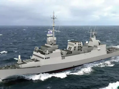 SAAR-5 ISRAELI EILAT CLASS CORVETTE 3D model