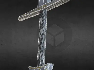 Sword Low Poly Free low-poly 3D model purchase