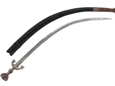 Pulwar sword 3D model