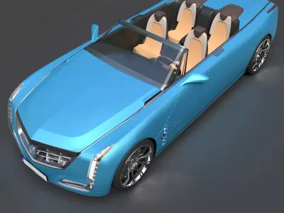 Cadillac Ciel Luxury Concept Hyper Detailed Exterior  Interior 3D model