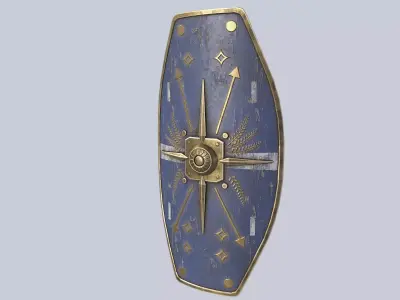 Scutum Low-poly 3D model