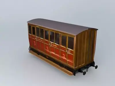 Eco Rail N/Gauge TALYLLYN 3rd Class UPDATED! Old Steam Days Free 3D model