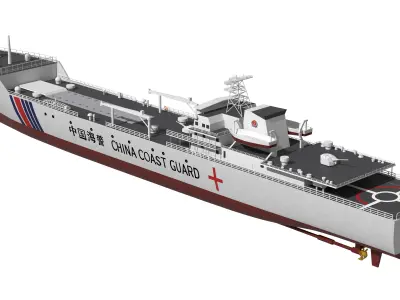 China Coast Guard Jingyi 01 Hospital Ship 3D model