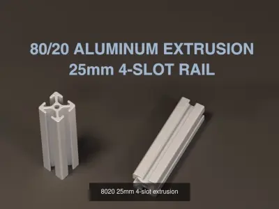 8020 Metric Aluminum Extrusions 3D Model Pack