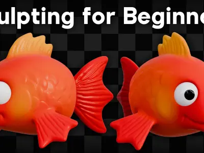 Cute Fish Sculpt - Free Project Files Free 3D model