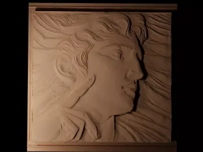 statue CNC 3d Print High Relief Sand Casting 3D print model