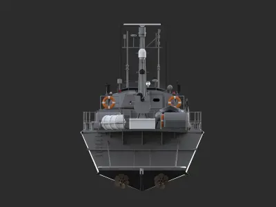 ANKARAN 21 - IAI Super Dvora Mk III class patrol boat  3D model