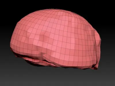 Bundeswehr military helmet 01  Low-poly 3D model