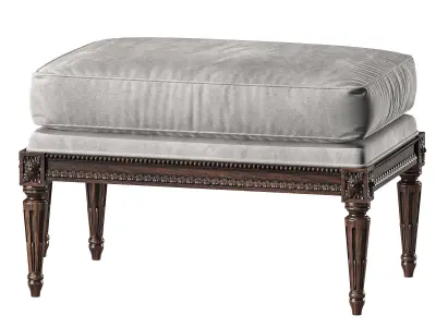 chairish pouf art 4353 3D model