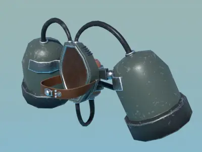 Jetpack v3 Low-poly 3D model
