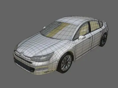 Citroen C5 2012 MODEL  UNFINISHED 3D Low-poly 3D model