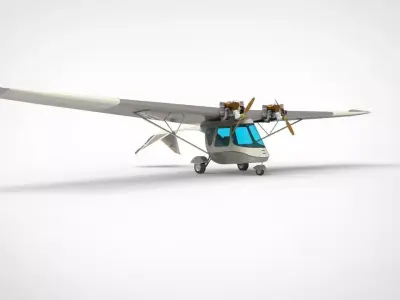 Ultraflight Lazair Airplane 3D model
