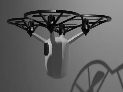City Drone Low-poly 3D model