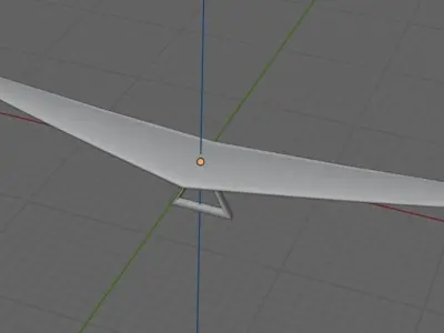 hang glider Low-poly 3D model
