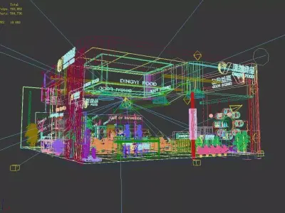 Exhibition - Area - 7X10-3DMAX2009-041 3D model