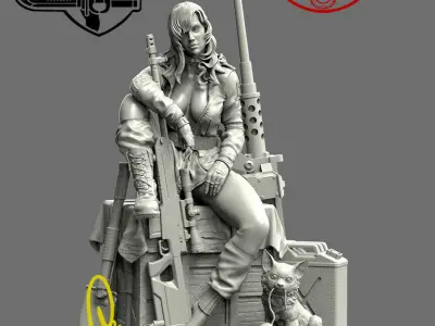 SNIPER WOLF BY CREATIVE GEEK MB 3D print model