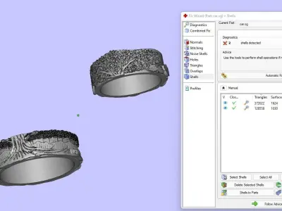 Engagement ring  Low-poly 3D model
