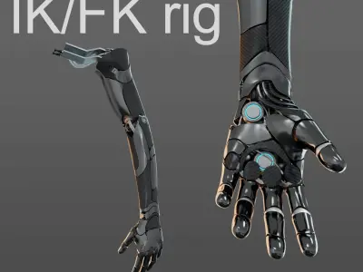 hand anatomy mechanical 3D model purchase