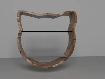 furniture cupboard Low-poly 3D model