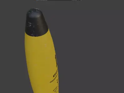Tirpic ship projectil ww2 german 3D model