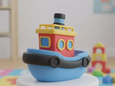 Miniature Tugboat  3D print model