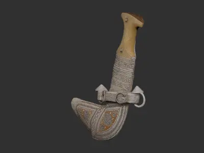 Omani Khanjar 3D Printable Model 3D print model