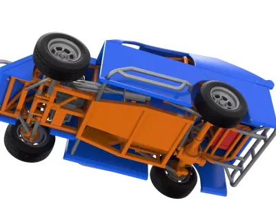 Mod Lite Race car Scale 1 to 25 3D print model