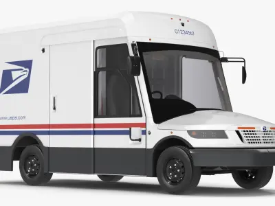 Next Generation US Mail Truck 3D model