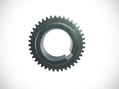 Gear 1 Low-poly 3D model