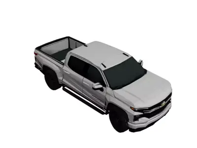 Chevrolet Silverado 2026 Low Poly Modern Pickup Truck 3D Low-poly 3D model