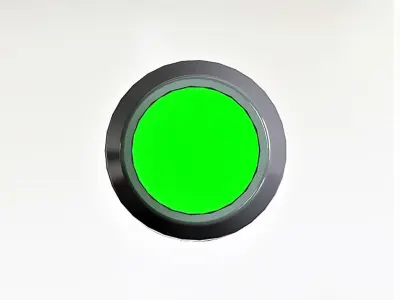 Signal bulb 10 green 3D model