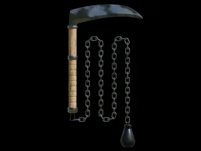 Chain and Sickle 3D Model  3D model