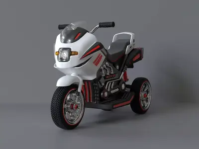 Childrens plastic sports bike 3D model