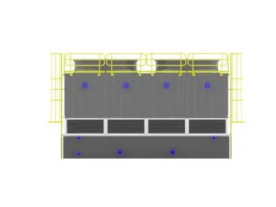 Cooling tower torre de enfriamiento 3D model