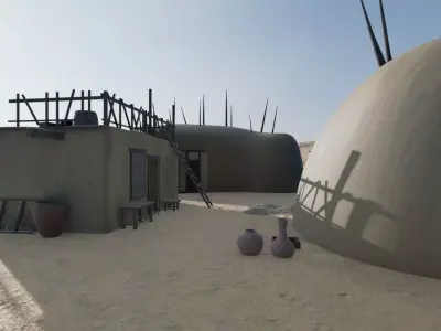 Desert Settlement 3D model purchase
