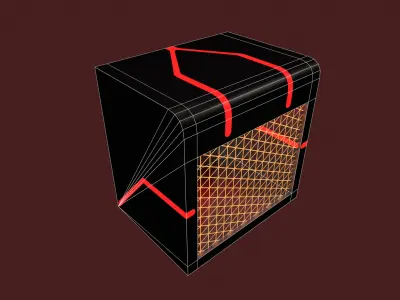 sci-fi freezer Low-poly 3D model